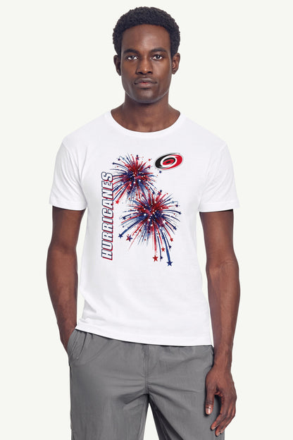Starter Latest / MENS CAROLINA HURRICANES AMERICAN SPARKS SHORT SLEEVE T SHIRT