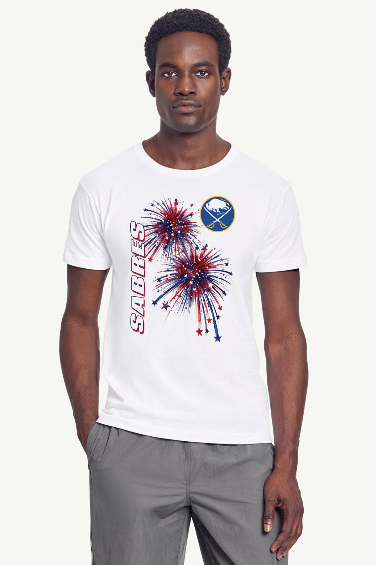 Starter Special Offer / MENS BUFFALO SABRES AMERICAN SPARKS SHORT SLEEVE T SHIRT