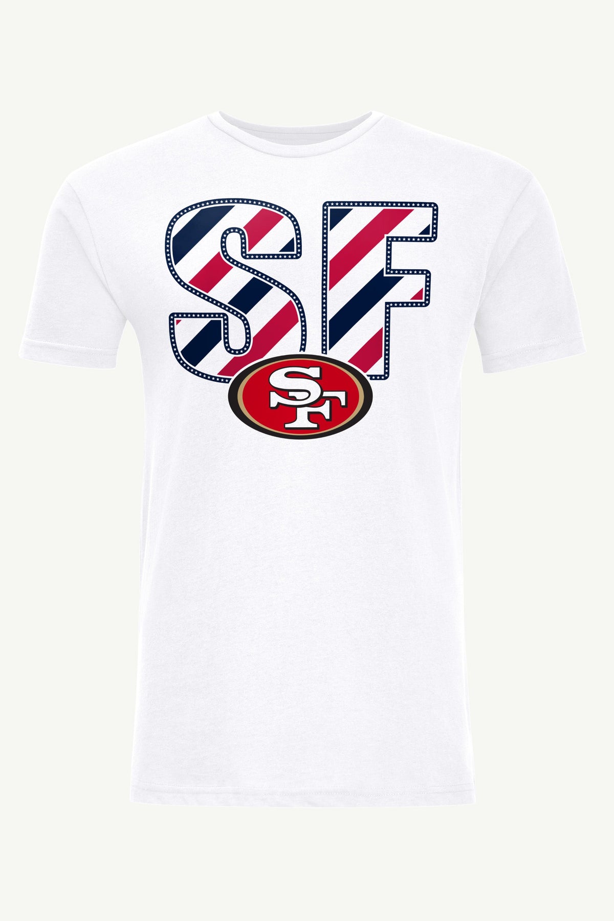 Starter Recommended / MENS SAN FRANCISCO 49ERS STARS AND STRIPES T SHIRT
