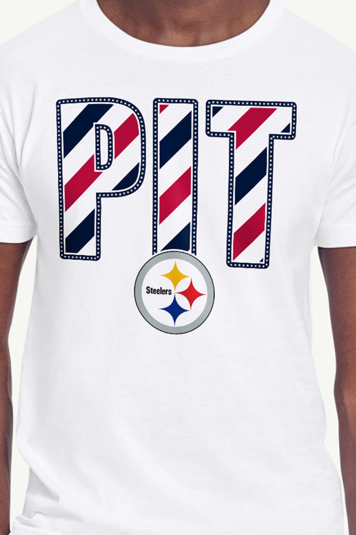 Starter Discount / MENS PITTSBURGH STEELERS STARS AND STRIPES T SHIRT