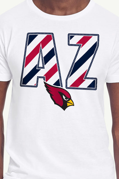 Starter Best Seller / MENS ARIZONA CARDINALS STARS AND STRIPES T SHIRT