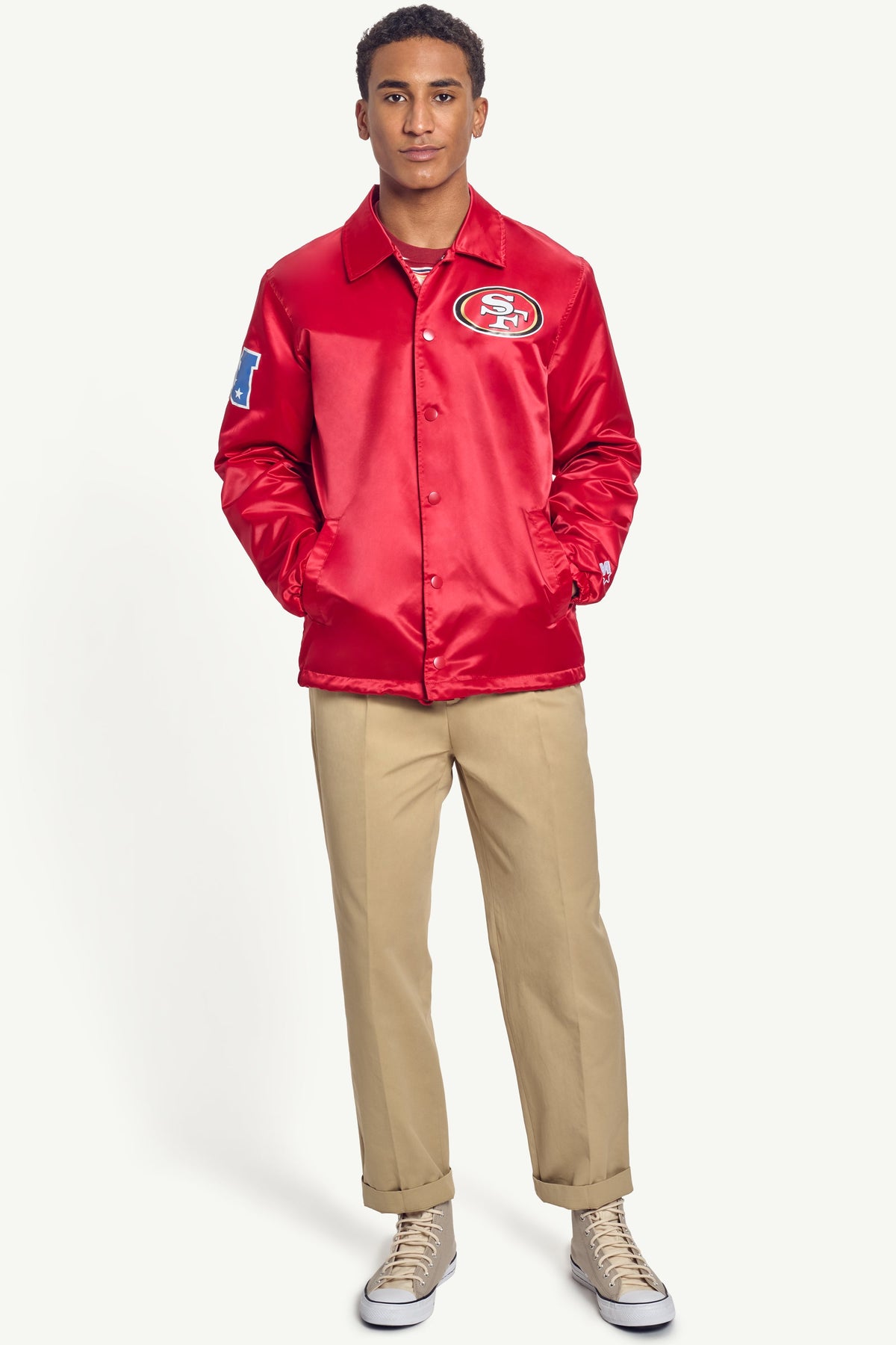 Starter Sale / MENS SAN FRANCISCO 49ERS COACHES JACKET