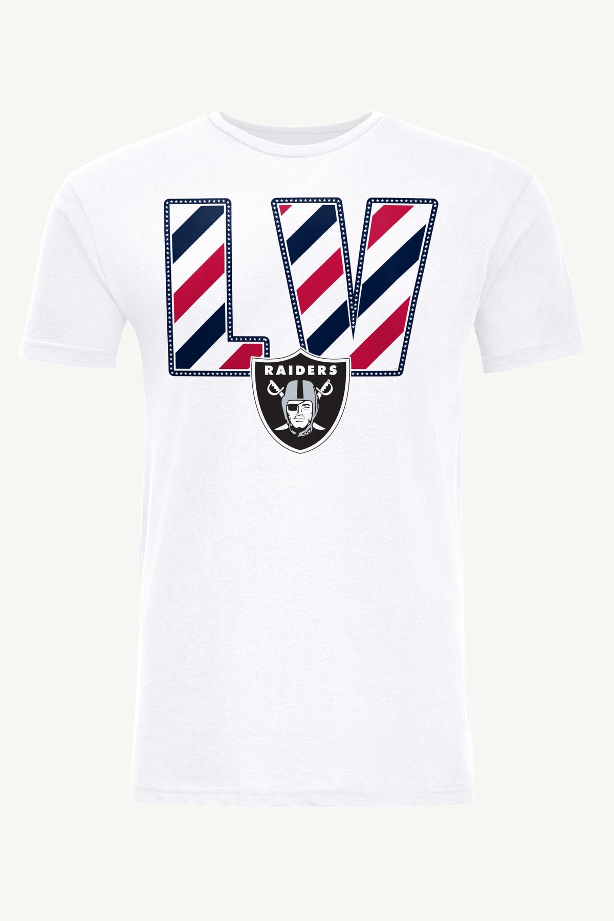 Starter Exclusive / MENS LAS VEGAS RAIDERS STARS AND STRIPES T SHIRT