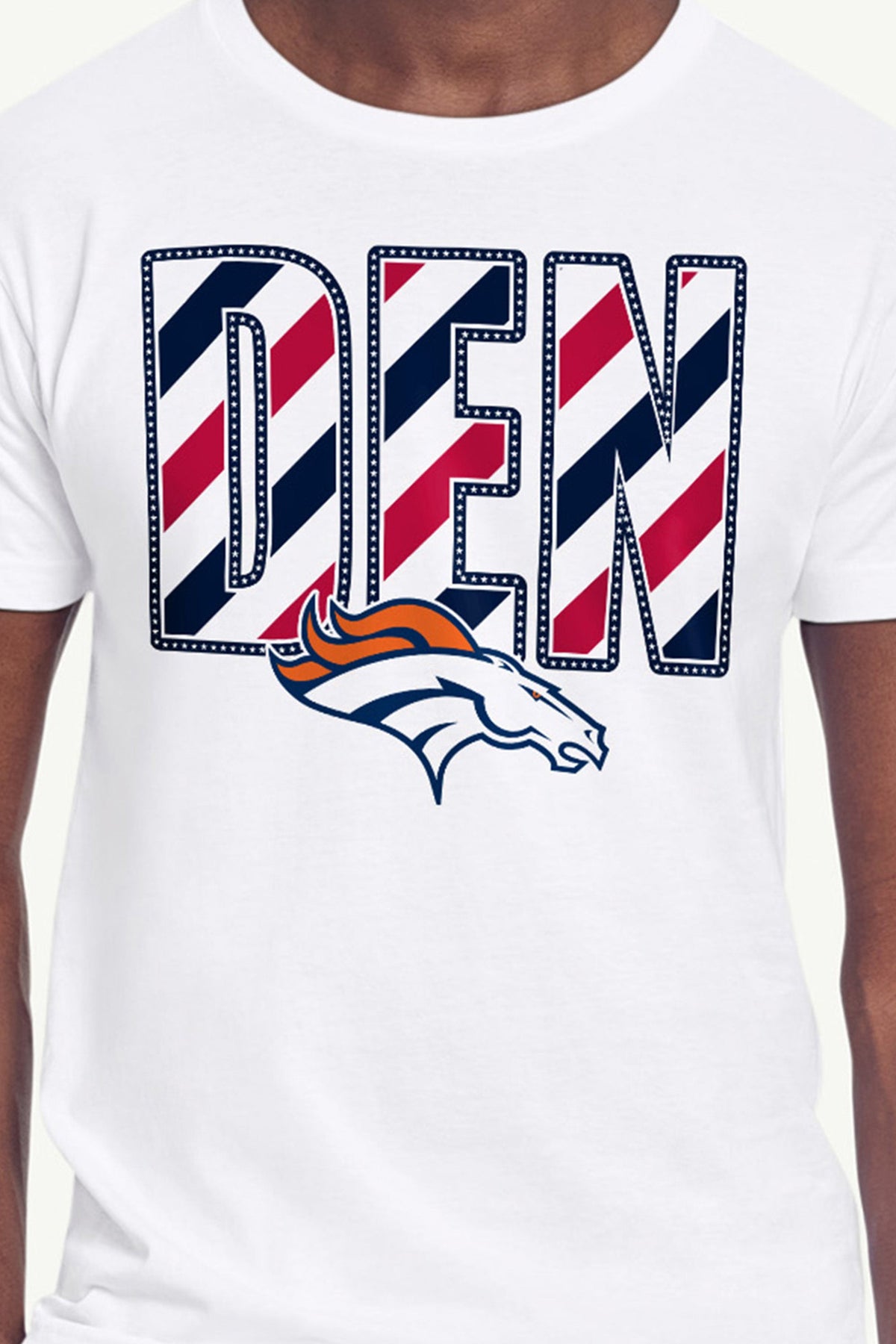 Starter Great Value / MENS DENVER BRONCOS STARS AND STRIPES T SHIRT
