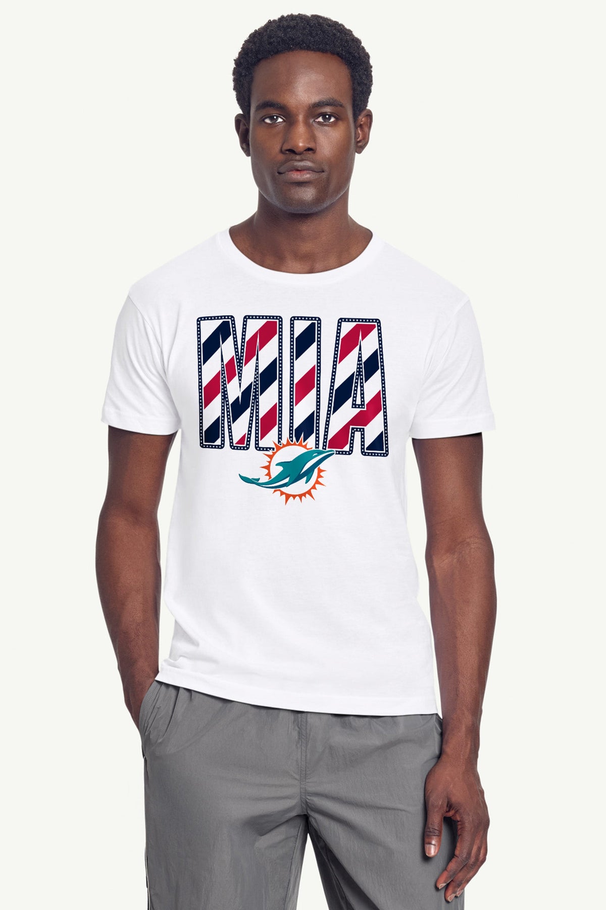 Starter Smart Buy / MENS MIAMI DOLHPINS STARS AND STRIPES T SHIRT