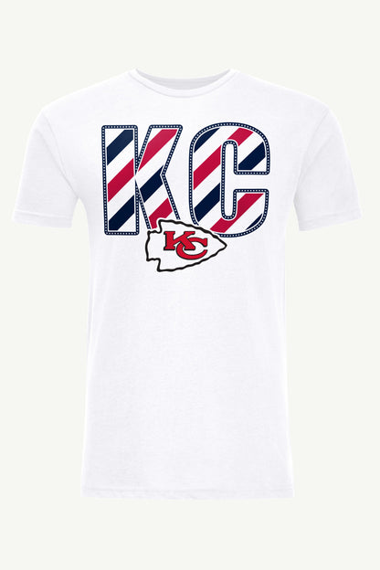 Starter Trending / MENS KANSAS CITY CHIEFS STARS AND STRIPES T SHIRT