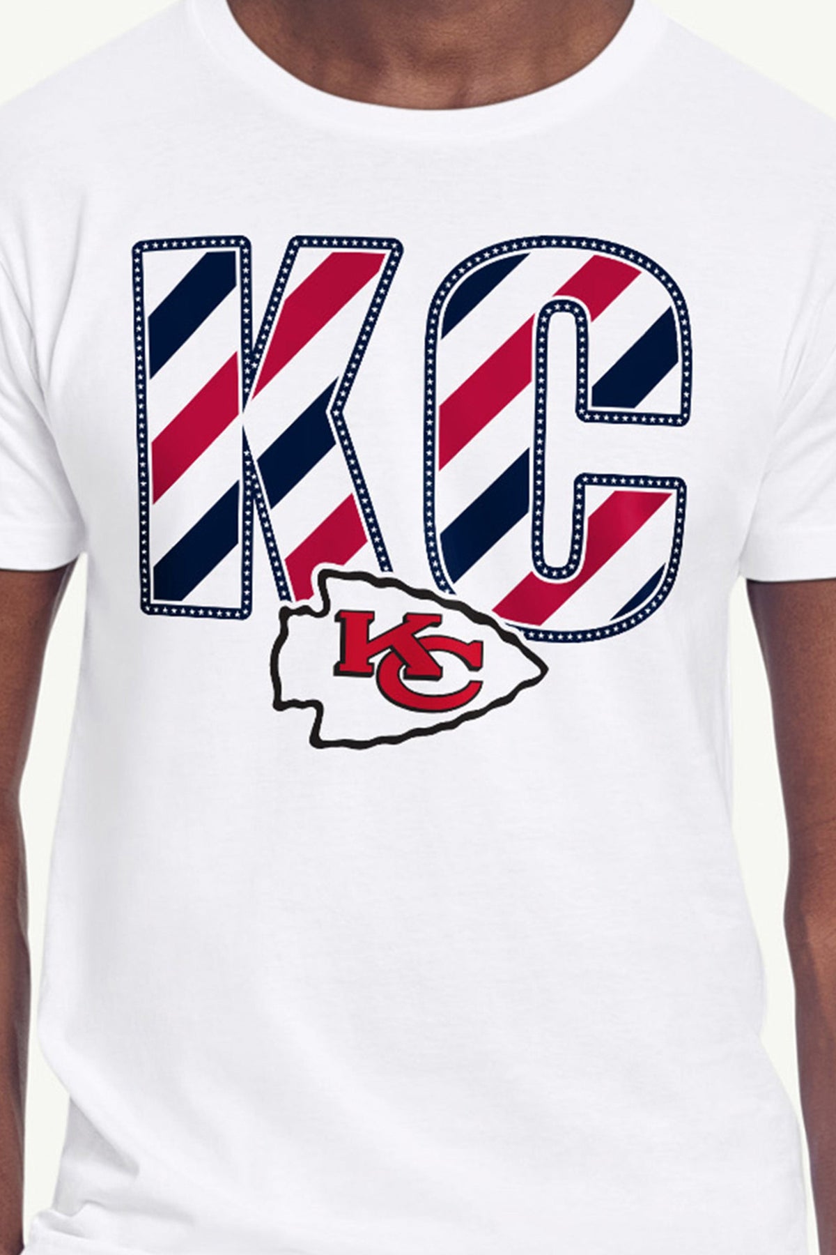 Starter Trending / MENS KANSAS CITY CHIEFS STARS AND STRIPES T SHIRT