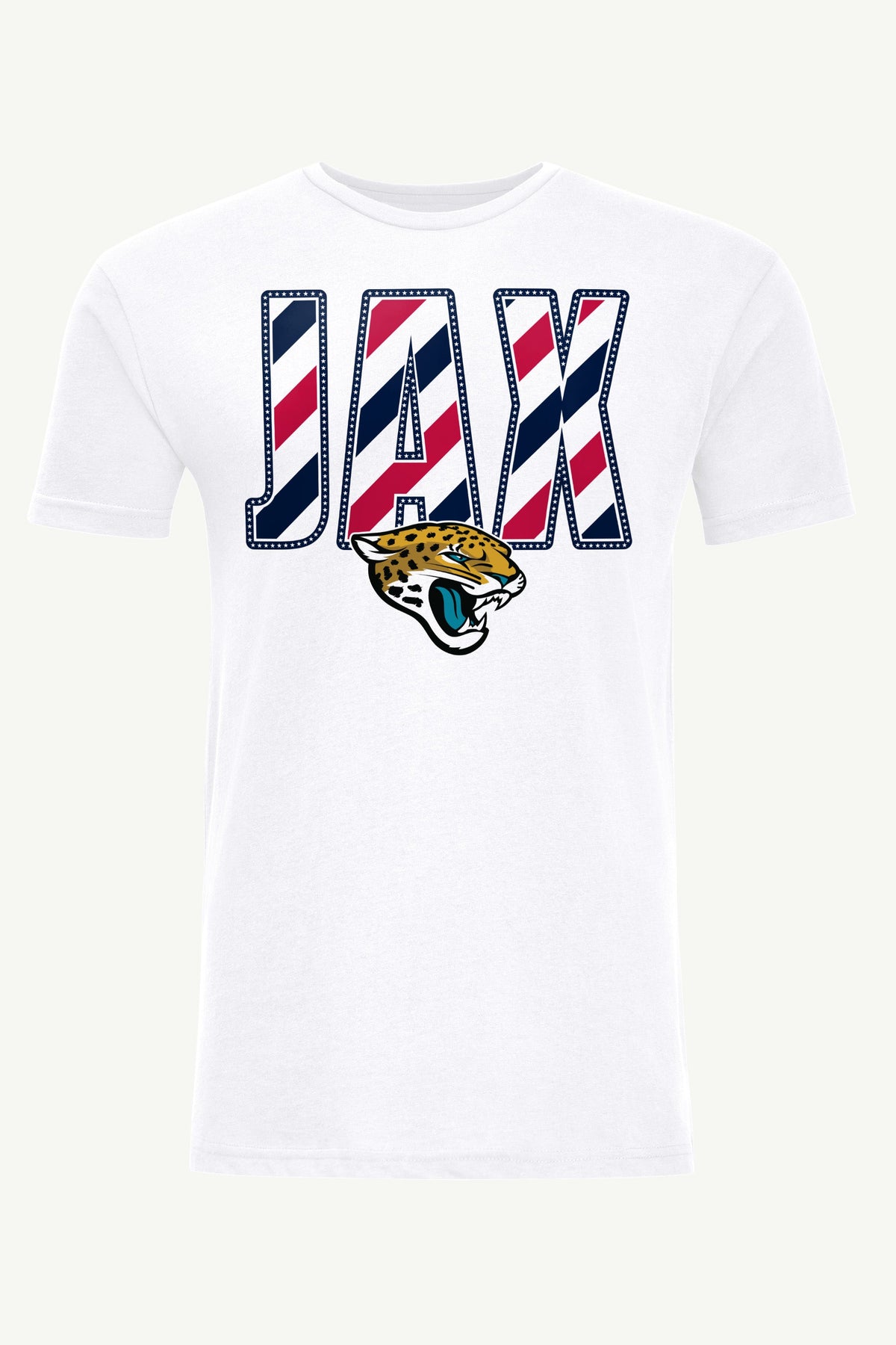 Starter Premium / MENS JACKSONVILLE JAGUARS STARS AND STRIPES T SHIRT