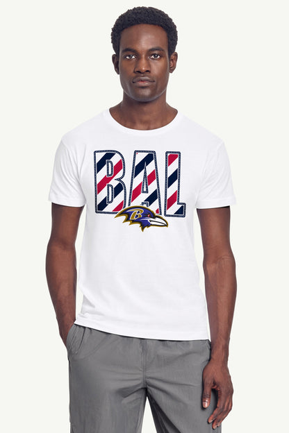 Starter Latest / MENS BALTIMORE RAVENS STARS AND STRIPES T SHIRT