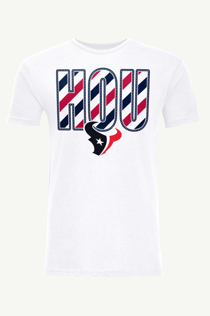 Starter Customer Favorite / MENS HOUSTON TEXANS STARS AND STRIPES T SHIRT
