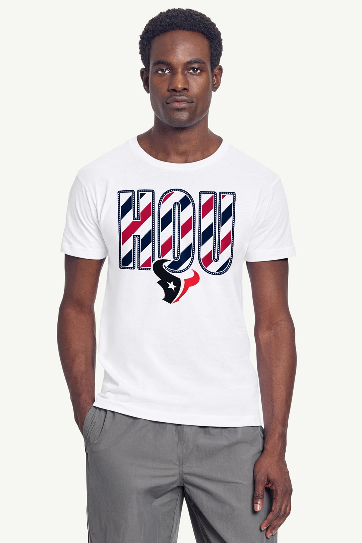 Starter Customer Favorite / MENS HOUSTON TEXANS STARS AND STRIPES T SHIRT