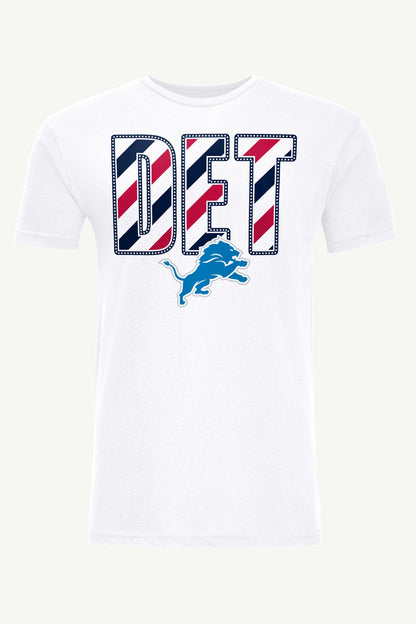 Starter New / MENS DETROIT LIONS STARS AND STRIPES T SHIRT