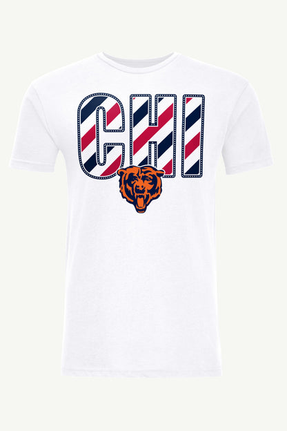 Starter Customer Favorite / MENS CHICAGO BEARS STARS AND STRIPES T SHIRT