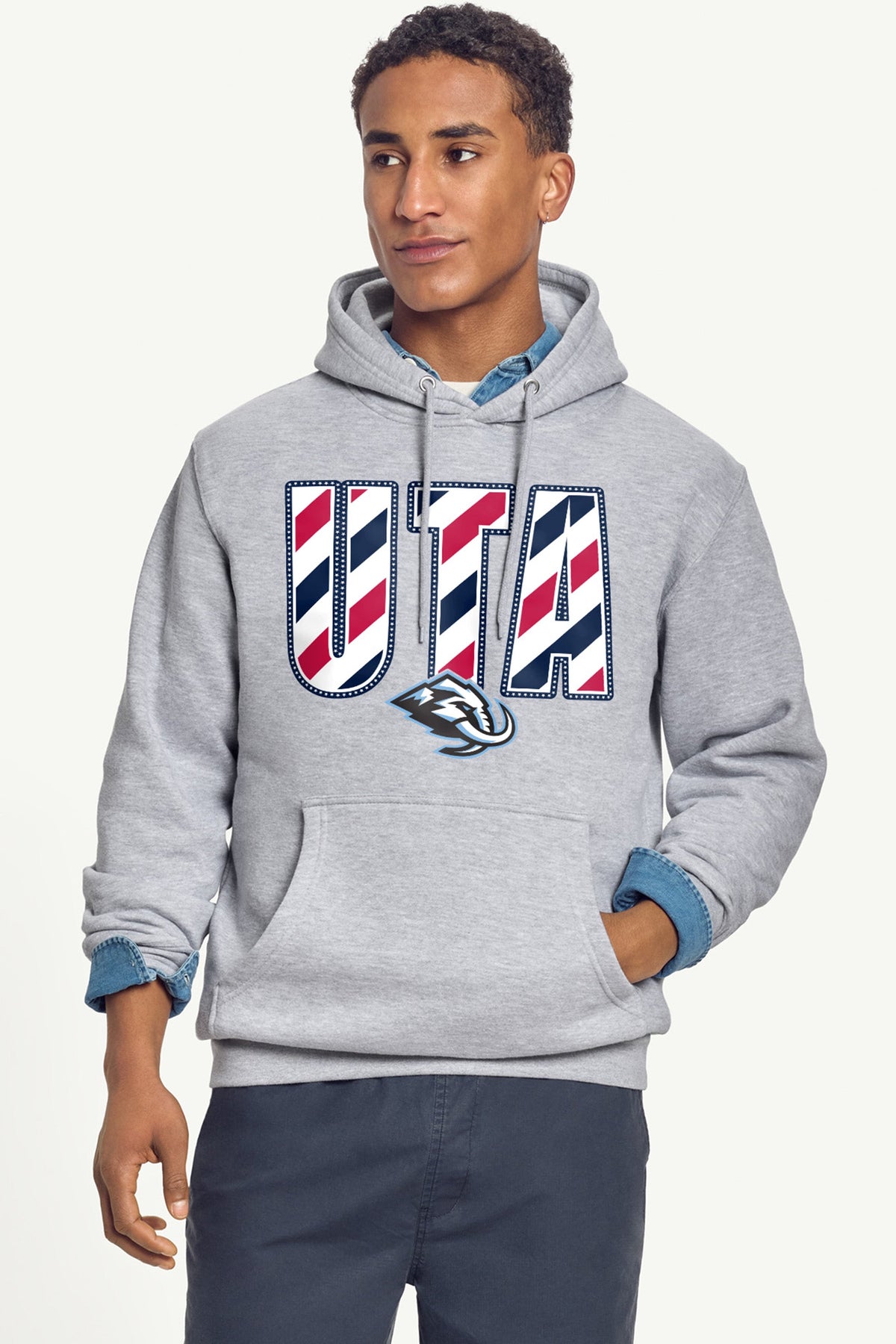 Starter Popular / MENS UTAH MAMMOTH STARS AND STRIPES HOODIE