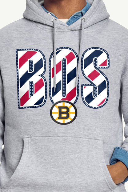 Starter Smart Buy / MENS BOSTON BRUINS STARS AND STRIPES HOODIE