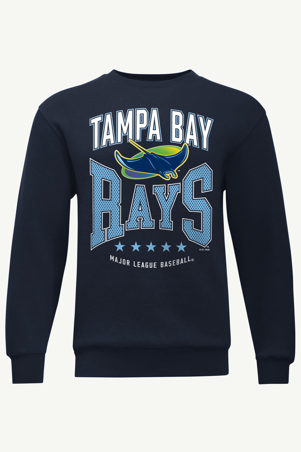Starter New / MENS TAMPA BAY RAYS CENTER SQUEEZE SWEATSHIRT