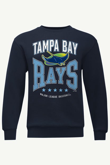 Starter New / MENS TAMPA BAY RAYS CENTER SQUEEZE SWEATSHIRT