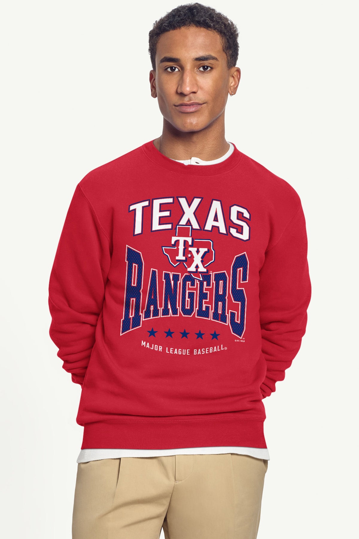 Starter Classic / MENS TEXAS RANGERS CENTER SQUEEZE SWEATSHIRT
