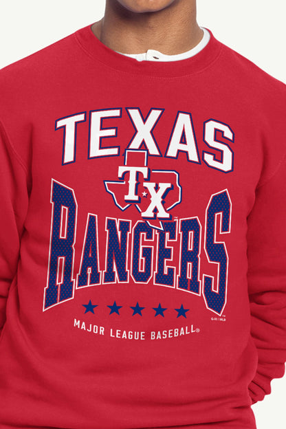 Starter Classic / MENS TEXAS RANGERS CENTER SQUEEZE SWEATSHIRT