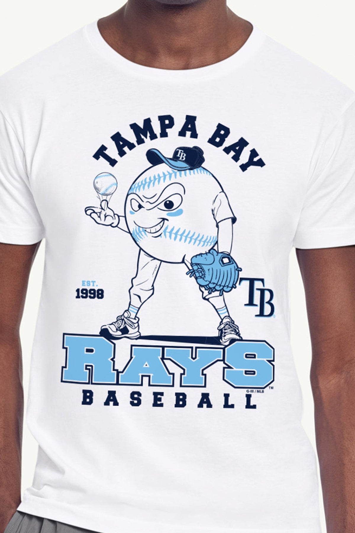 Starter Discount / MENS TAMPA BAY RAYS BASEBALL CHARACTER SHORT SLEEVE T SHIRT