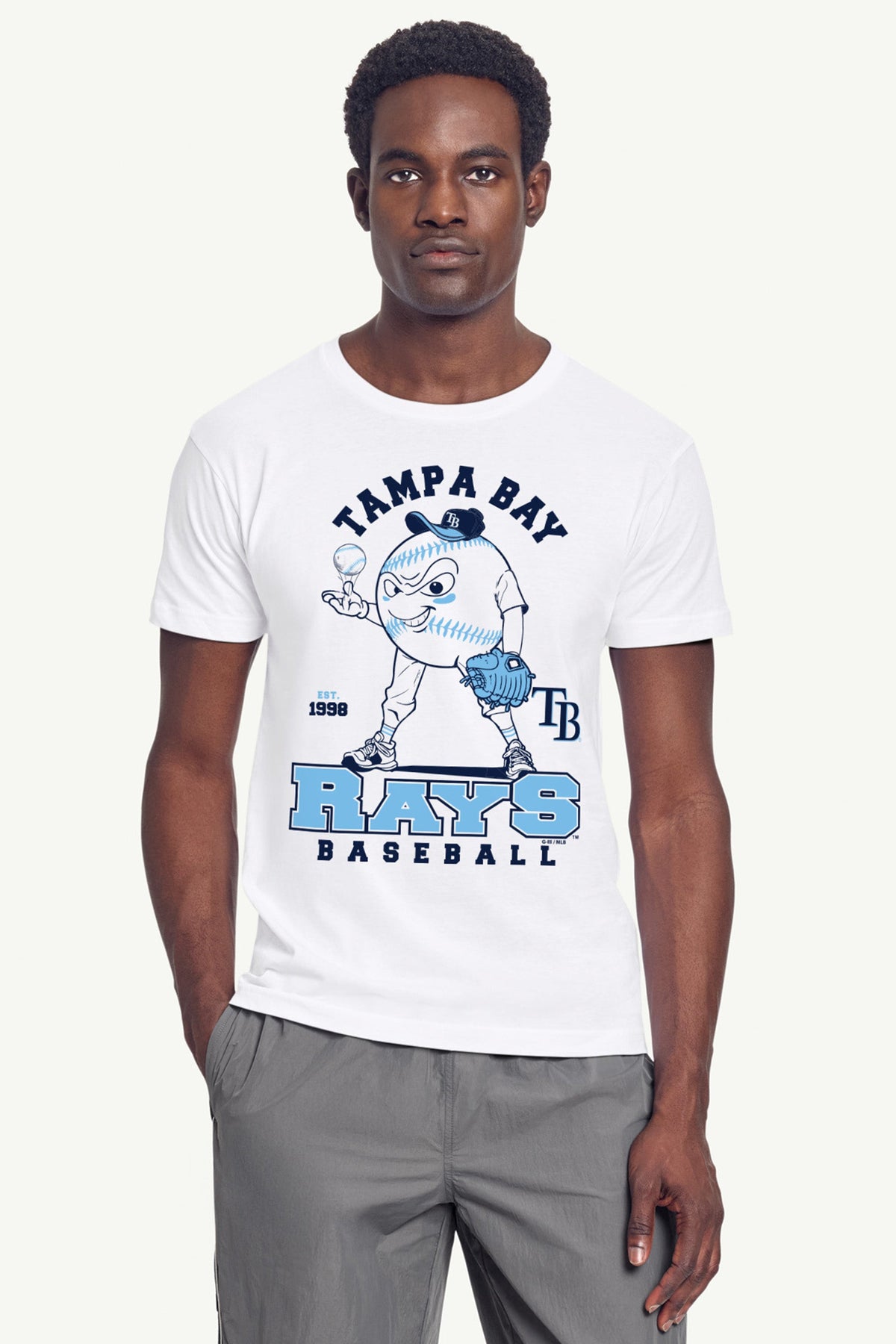 Starter Discount / MENS TAMPA BAY RAYS BASEBALL CHARACTER SHORT SLEEVE T SHIRT