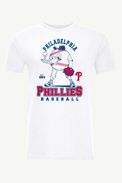 Starter Top Pick / MENS PHILADELPHIA PHILLIES BASEBALL CHARACTER SHORT SLEEVE T SHIRT